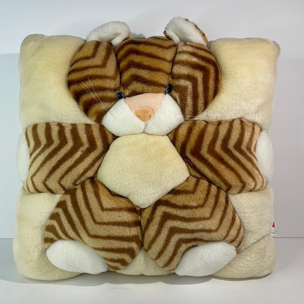 Vintage Kitty Cat Throw Pillow